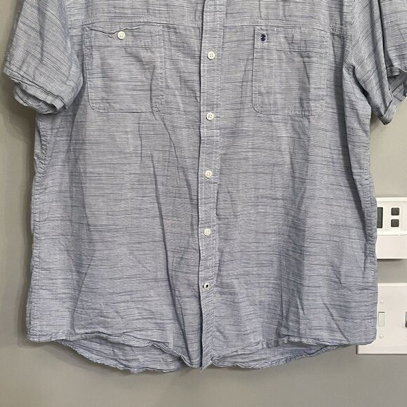 IZOD Saltwater Shirt Button up Relaxed Soft Cotton Camp‎ Casual XL EUC - Picture 3 of 11